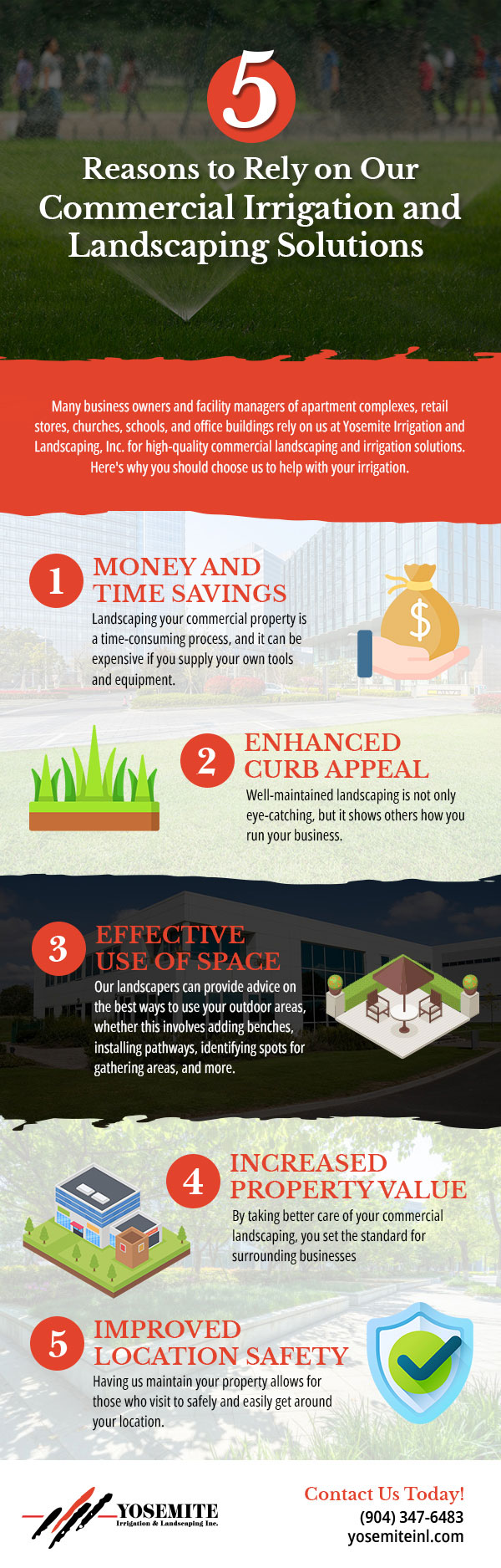 5 Reasons to Rely on Our Commercial Irrigation and Landscaping Solutions 